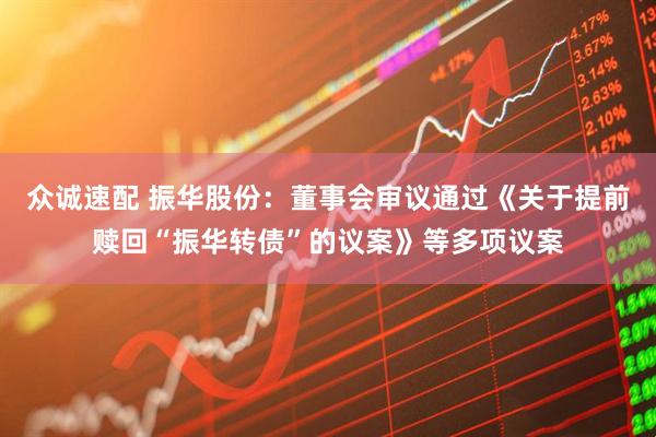 众诚速配 振华股份：董事会审议通过《关于提前赎回“振华转债”的议案》等多项议案